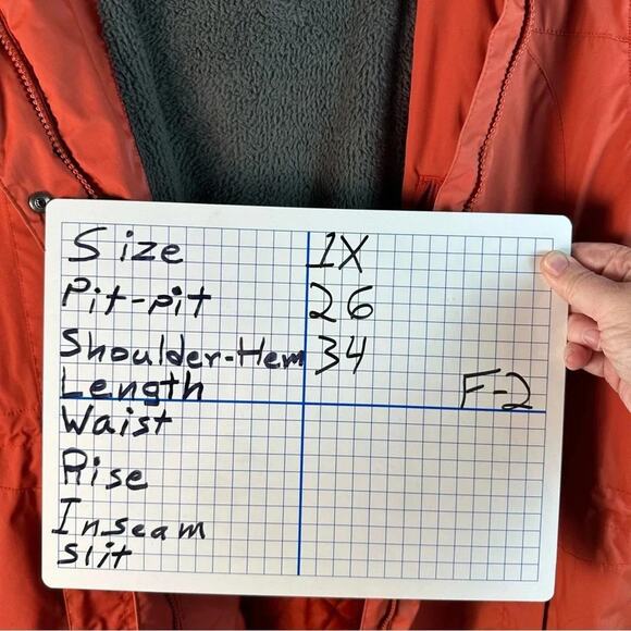 L.L. Bean Womens Winter Fleece Hooded Coat pockets rain snow resistant plus size - Picture 11 of 11